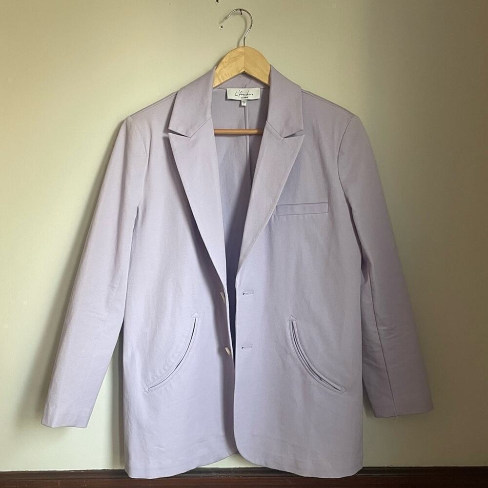 L’Academie Lilac Lavender Purple Oversized Blazer